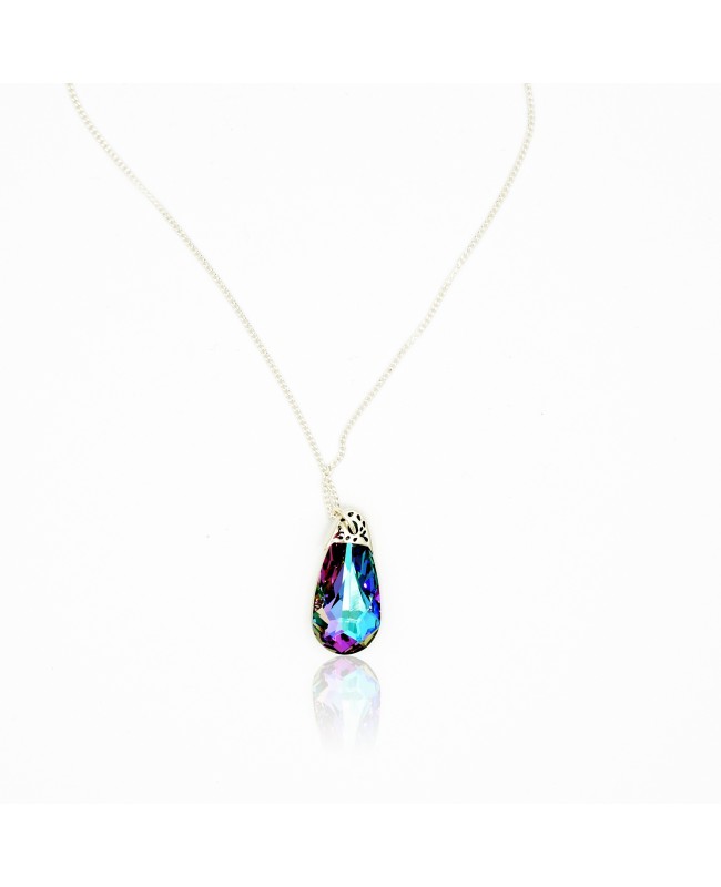 Multicolored crystal pendant