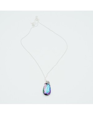 Multicolored crystal pendant Beaded pendants