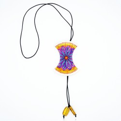 Multicolored Mandala Pendant Necklace