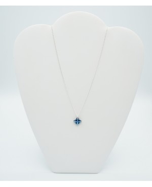 Blue tribal cross pendant Beaded pendants