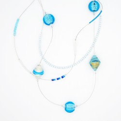 Mid-Length Blue Necklace