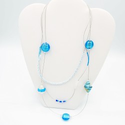 Mid-Length Blue Necklace