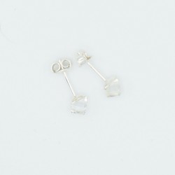Small transparent cube earrings