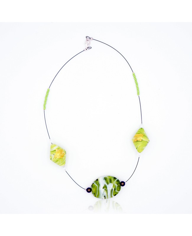 Collier ras-le-cou vert