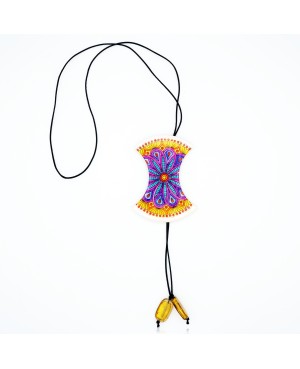 Earrings and multicolored mandala necklace Matching sets