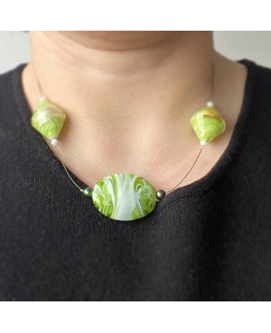 Collier ras-le-cou vert Colliers ras-le-cou