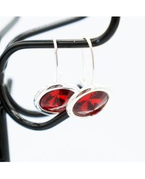 copy of Coral earrings Crystal and beaded earrings