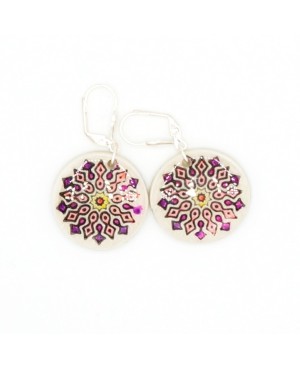 copy of Bucles d'oreilles mandalas oranges Handcrafted earrings