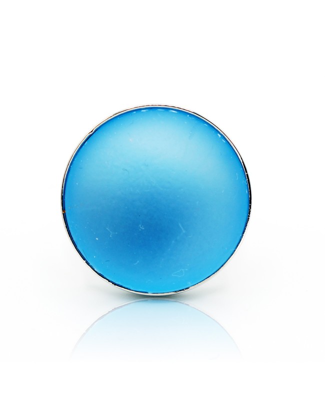 Bague ronde polaris bleue