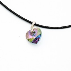 copy of Blue crystal heart necklace