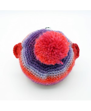 Le Nibou rose et violet réalisé au crochet Doudous et amigurumis