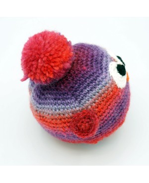 Le Nibou rose et violet réalisé au crochet Doudous et amigurumis