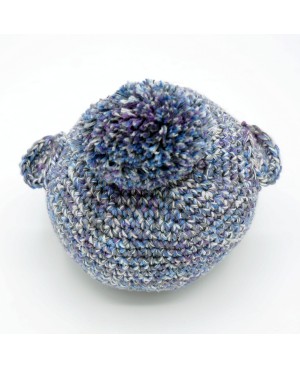 Le Nibou bleu gris réalisé au crochet Doudous et amigurumis