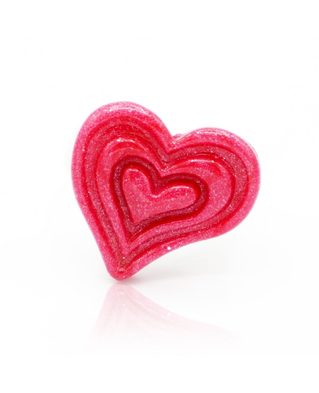 Pink heart children's ring