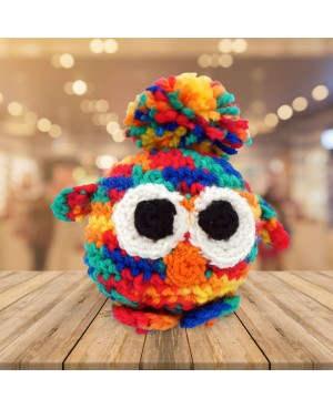 copy of Grey and beige crocheted owl Comfort objects and amigurumi crocheted animals