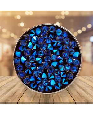 copy of Large black ring with Swarovski crystal top Bead and Swarovski crystal rings