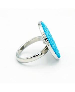 copy of Large black ring with Swarovski crystal top Bead and Swarovski crystal rings