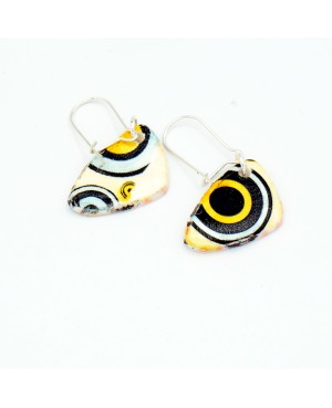 Colorful Circle Statement Earrings Handcrafted earrings