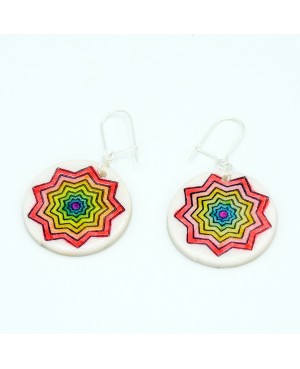 Multicolored Star Costume Earrings Handcrafted earrings