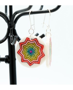 Multicolored Star Costume Earrings Handcrafted earrings