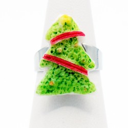 Fancy Christmas tree ring - Child size