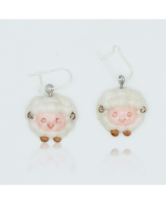 Boucles d'oreilles fantaisie moutons