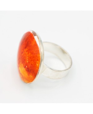 Orange fashion ring Quirky and polymer clay rings