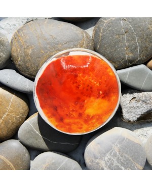 Bague fantaisie orange Bagues gourmandes et en pâte polymère