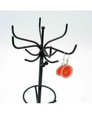 Boucles d'oreilles saumon Boucles d'oreilles en perles et cristal