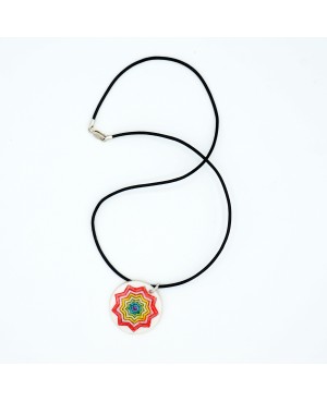 Multicolored star pendant choker necklace Choker necklaces