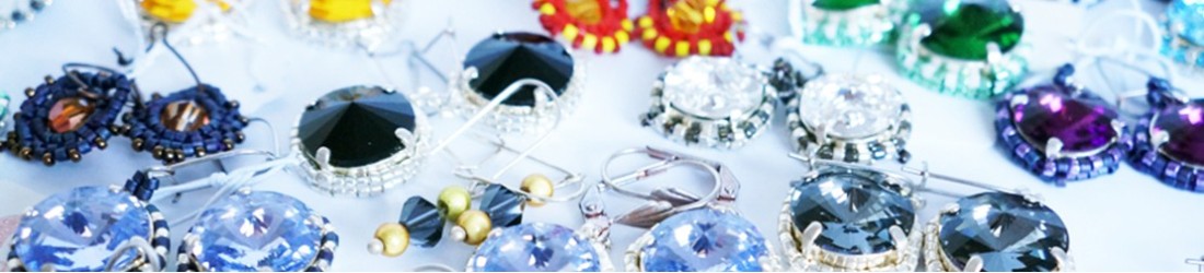 Boucles d’oreilles en perles et cristal | Les Bijoux du Nibou