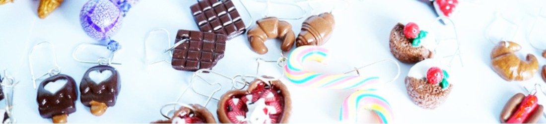 Boucles d’oreilles gourmandes en pâte polymère | Les Bijoux du Nibou